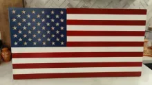 Wooden American Flag